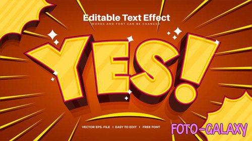 Yes text effect