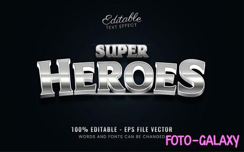 Super heroes text effect