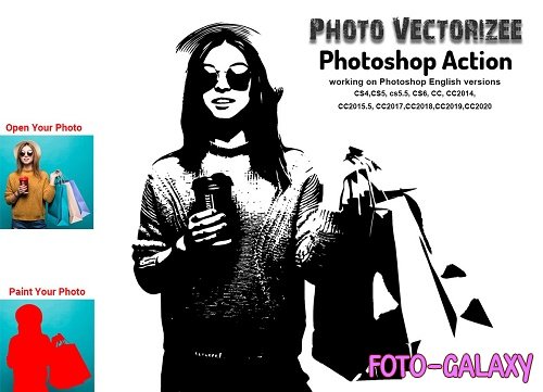 Photo Vectorizer Photoshop Action - 5683801