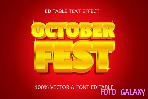 October fest editable text effect vol 2