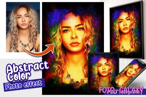 Abstract Color Photo Effect Template