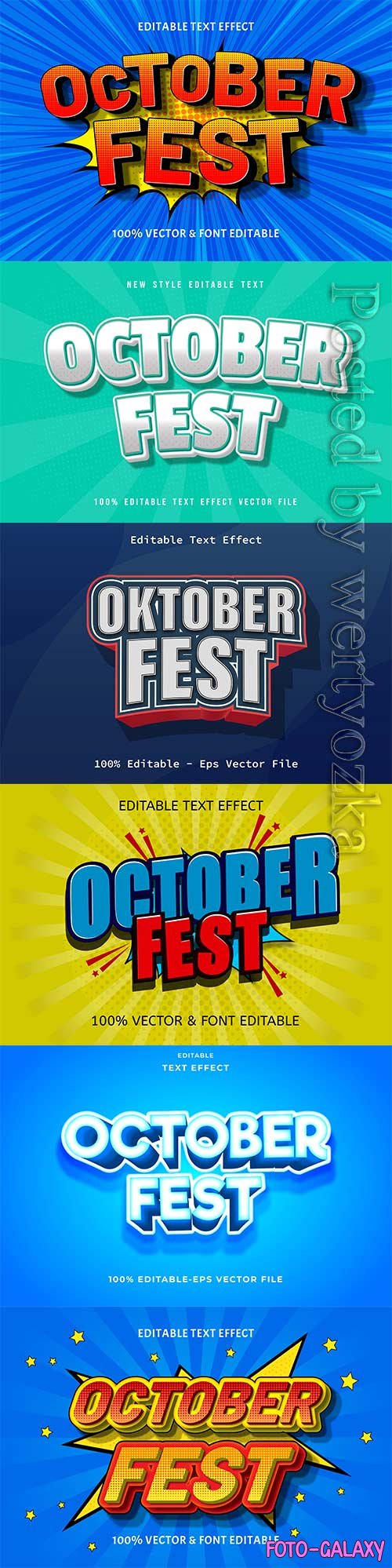 October fest editable text effect vol 9