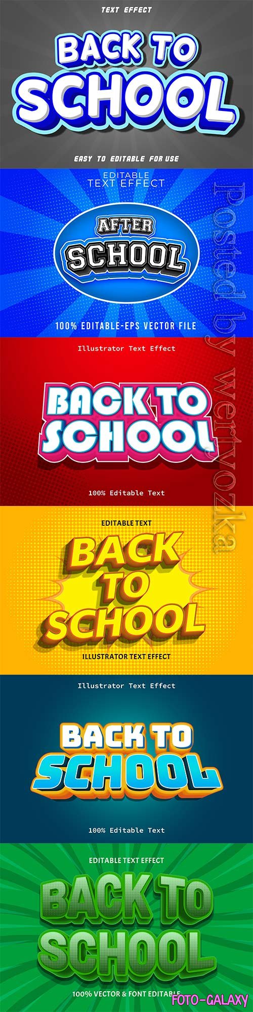 Back to school editable text effect vol 8