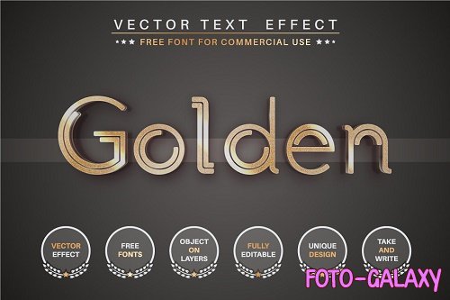 Golden story - editable text effect - 6276812