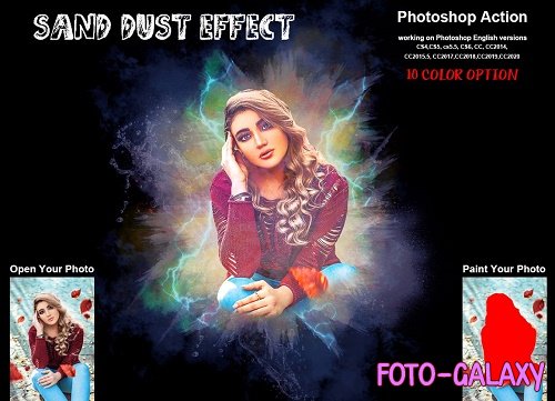 Sand Dust Effect Photoshop Action - 6260070