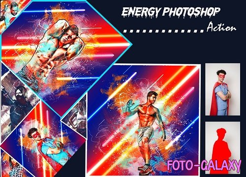 Energy Photoshop Action - 6281215