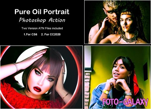 Pure Oil Portrait Photoshop Action - 5360743