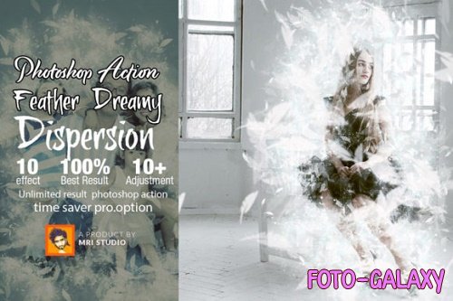 Feather Dreamy Dispersion Photoshop Action - 2479