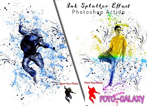 Ink Splatter Effect PS Action - 6347090