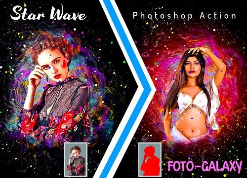 Star Wave Photoshop Action - 6358696