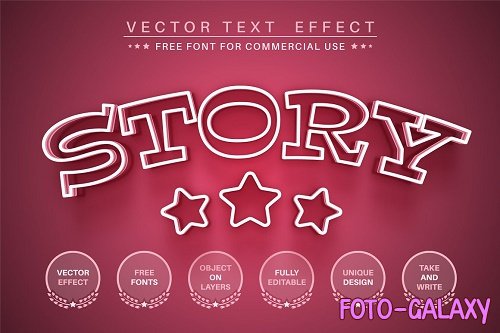 Pink Story - Editable Text Effect - 6356298