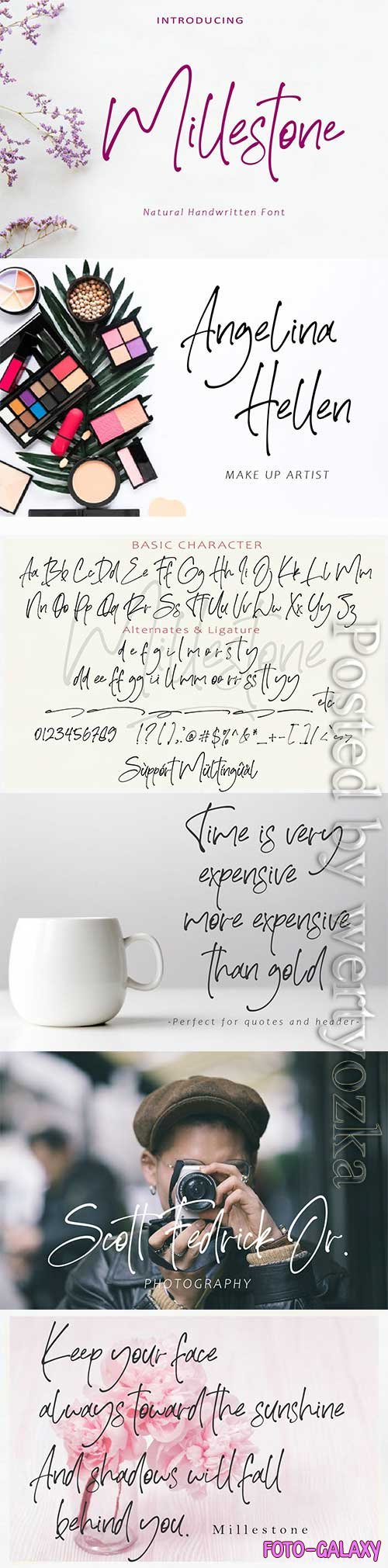 Font Millestone - Stylish Handwritten