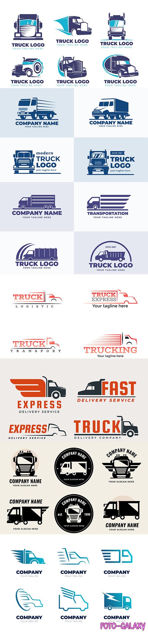 Truck logo vector design