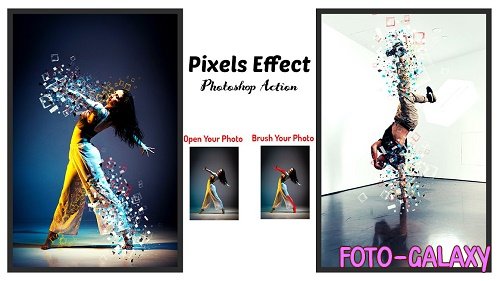 Pixels Effect Photoshop Action - 6397296