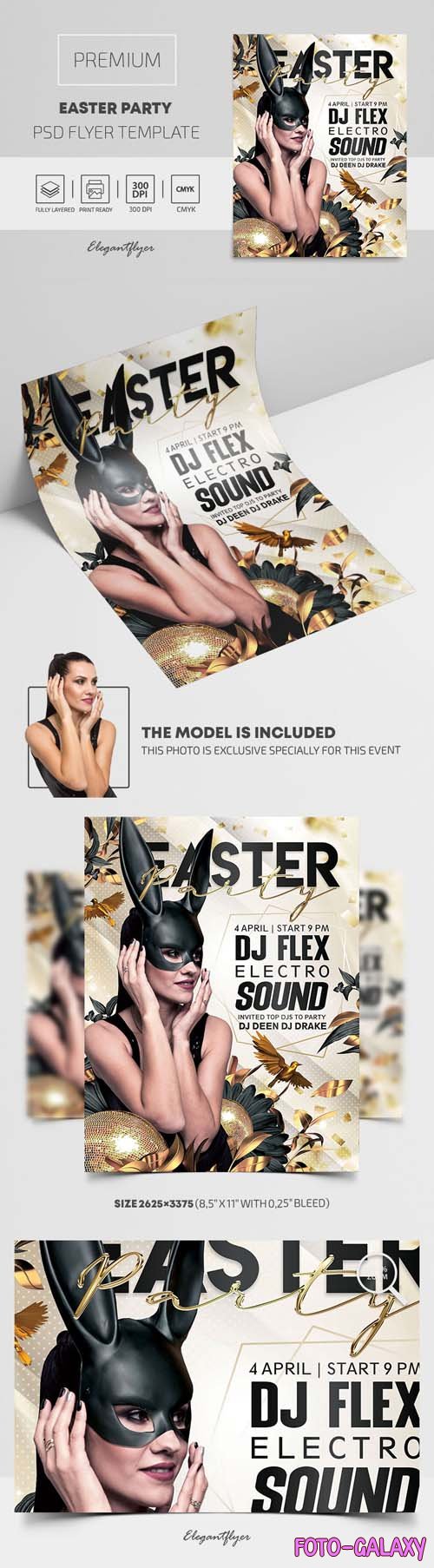 Easter Party Premium PSD Flyer Template