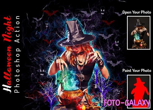 Halloween Night Photoshop Action - 6415868
