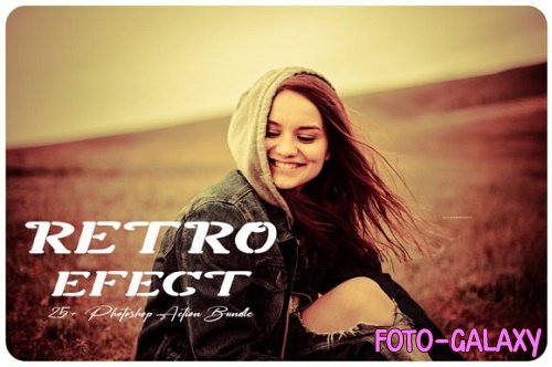 Retro Effect Photoshop Action Bundle