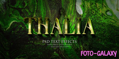 Thalia text effect Premium Psd