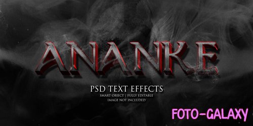 Ananke text effect Premium Psd