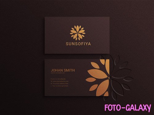 Modern and luxury business card mockup Premium Psd