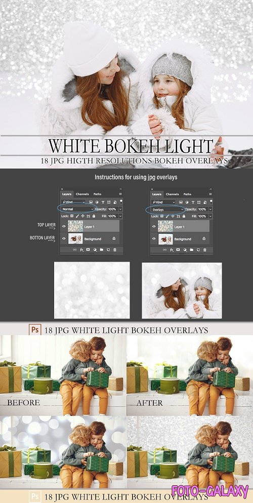 White bokeh light, overlays - 1557702