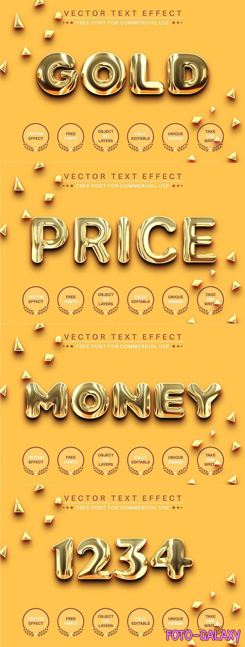 Realitic Gold - Editable Text Effect - 6450221