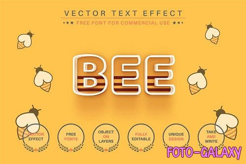 Bee - Editable Text Effect - 6459106