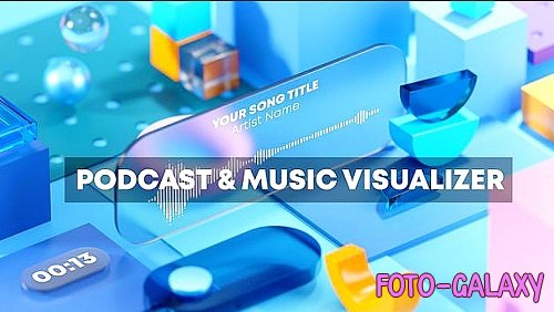 Podcast And Music Visual Techno Geometry 991102 - Project for After Effects