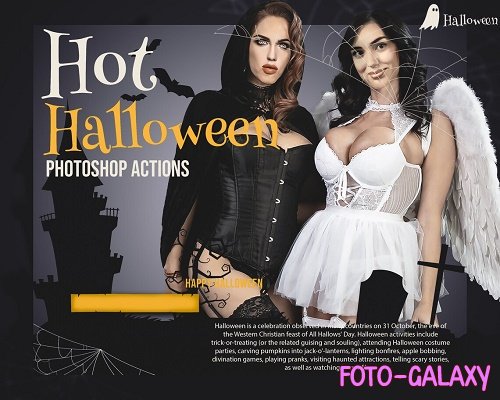 12 Hot Halloween Photoshop Actions, Sexy Moody ACR Preset, Erotic Horror Ps Filter - 1062272604