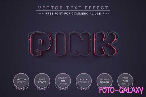 Pink Cracks - Editable Text Effect - 6475661