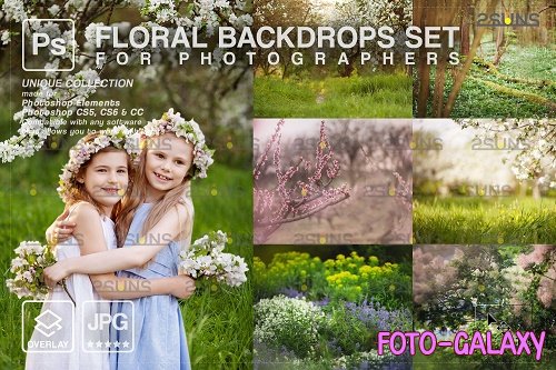 Blooming backdrop photoshop background floral portrait art - 1447839