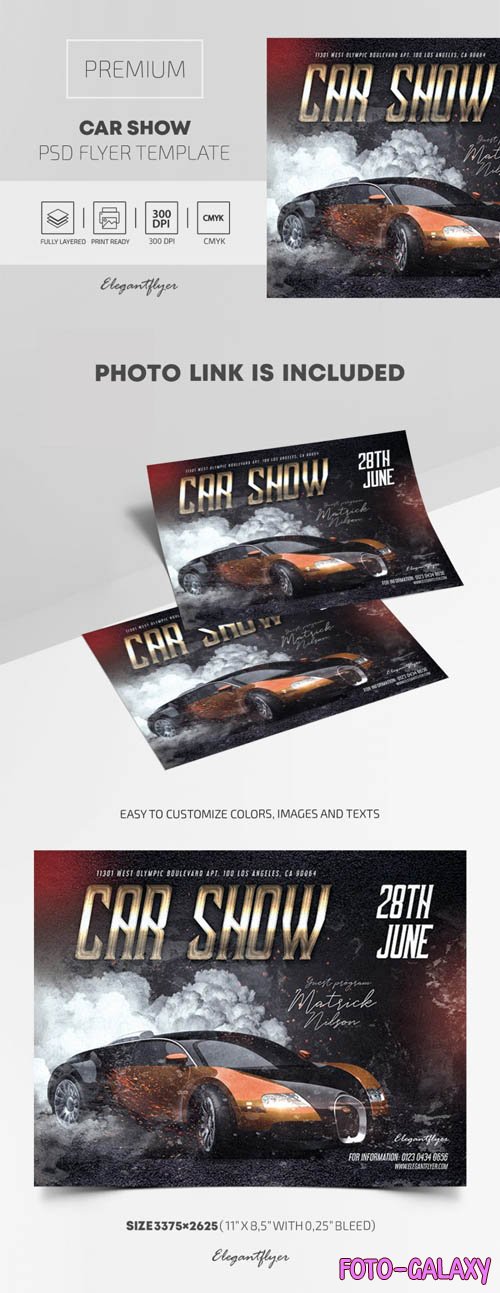 Car Show Premium PSD Flyer Template