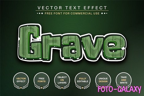Grave - Editable Text Effect - 6497053
