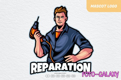 Reparation Logo design template