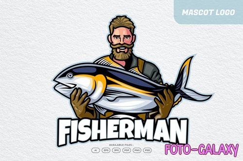 Fisherman Logo design template