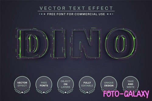 Dino - Editable Text Effect - 6508391