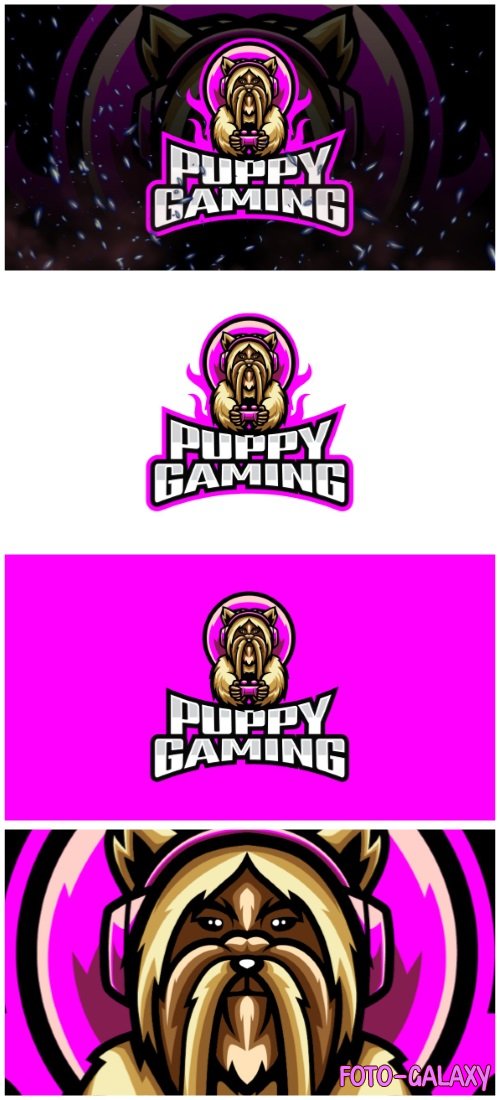 Puppy Gaming E-Sport and Sport Logo Template
