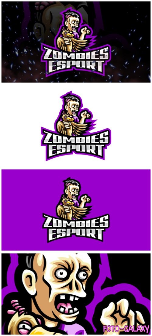 Zombies E-Sport and Sport Logo Template