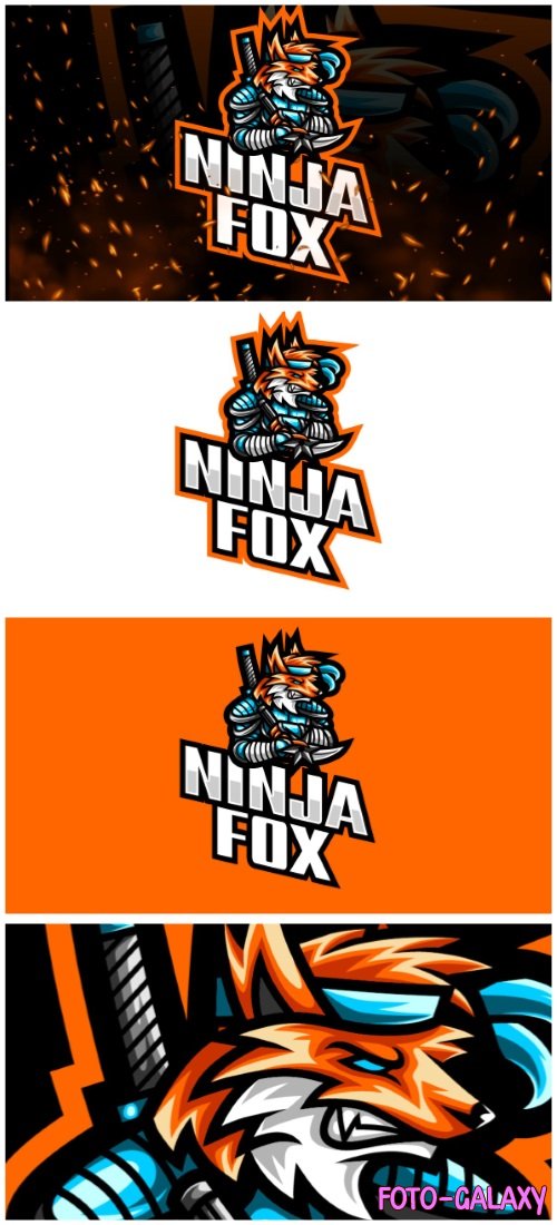 Ninja Fox E-Sport and Sport Logo Template