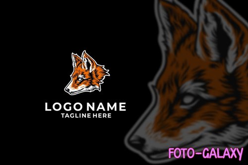 Fox Head Logo Design Vector