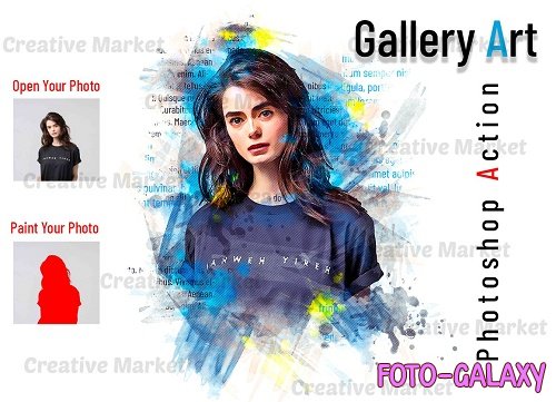 Gallery Art Photoshop Action - 6514126
