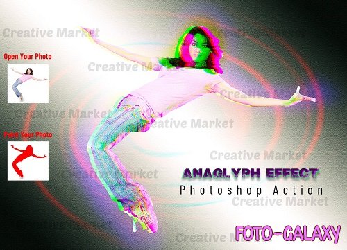 Anaglyph Effect Photoshop Action - 6518920