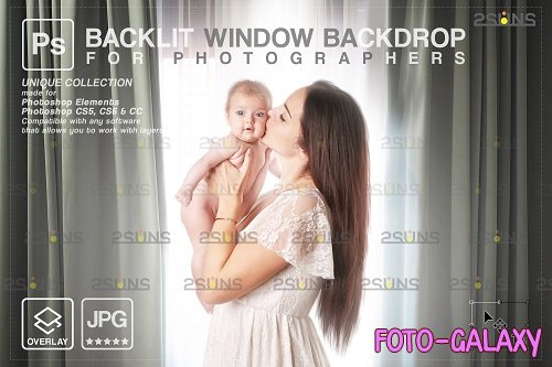 Curtain backdrop & Maternity digital photography backdrop V8 - 1447858