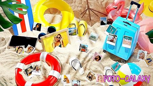 Photo Gallery On Summer Beach 990975 - Project for After Effects