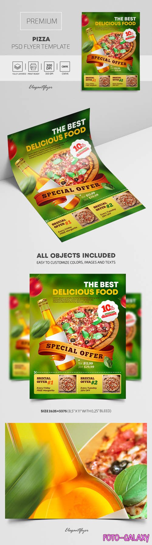 Pizza Premium PSD Flyer Template