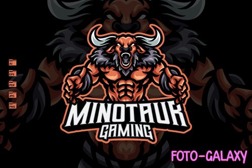 Minotaur Mascot Logo