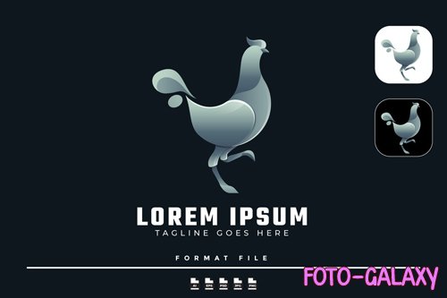 Chicken Gradient Logo
