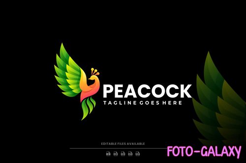 Peacock Gradient Colorful Logo