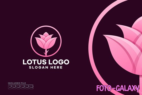 Lotus Gradient Logo Design