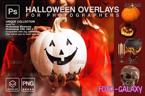 Halloween clipart Halloween overlay, Photoshop overlay V20 - 1584048